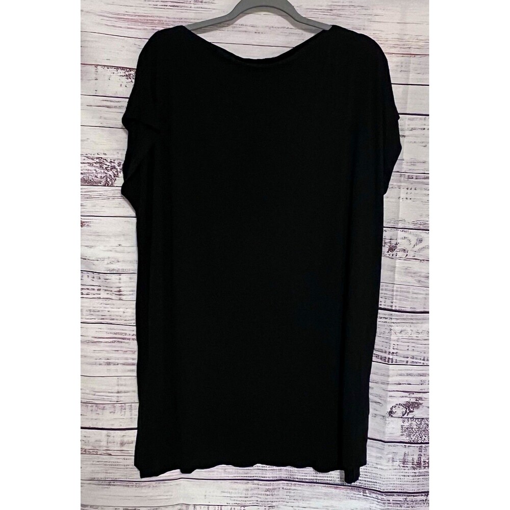 Vince Black Micromodal Short Sleeve Dolman Tee Top Luxury Casual S